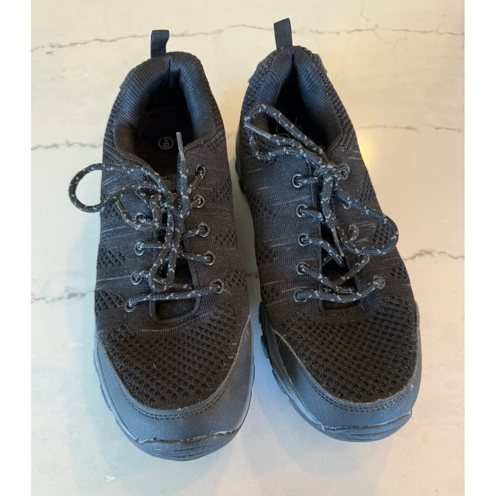 Size 9 Jabasic Womens Black Breathable Mesh Hiking Trail Outdoors Shoes